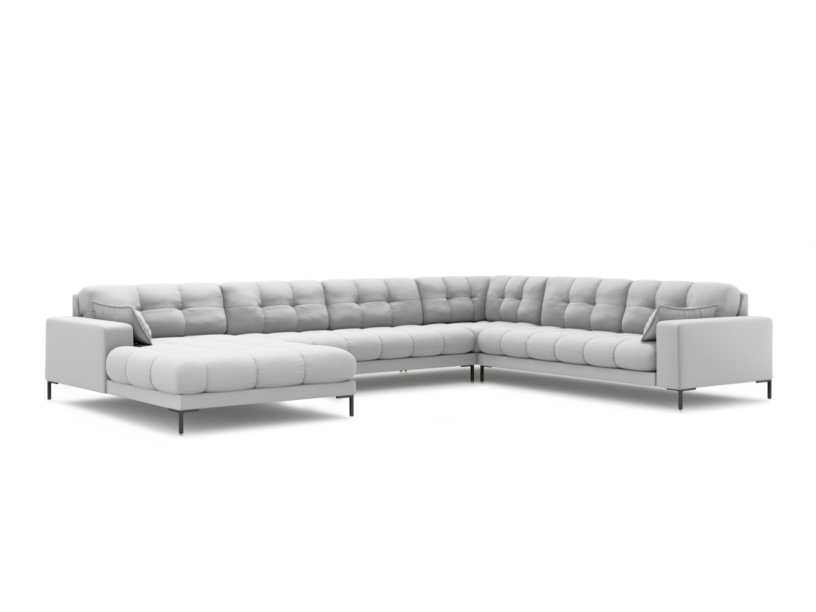 Panoramic Right Corner Sofa, "Mamaia", 7 Seats, 327x256x75