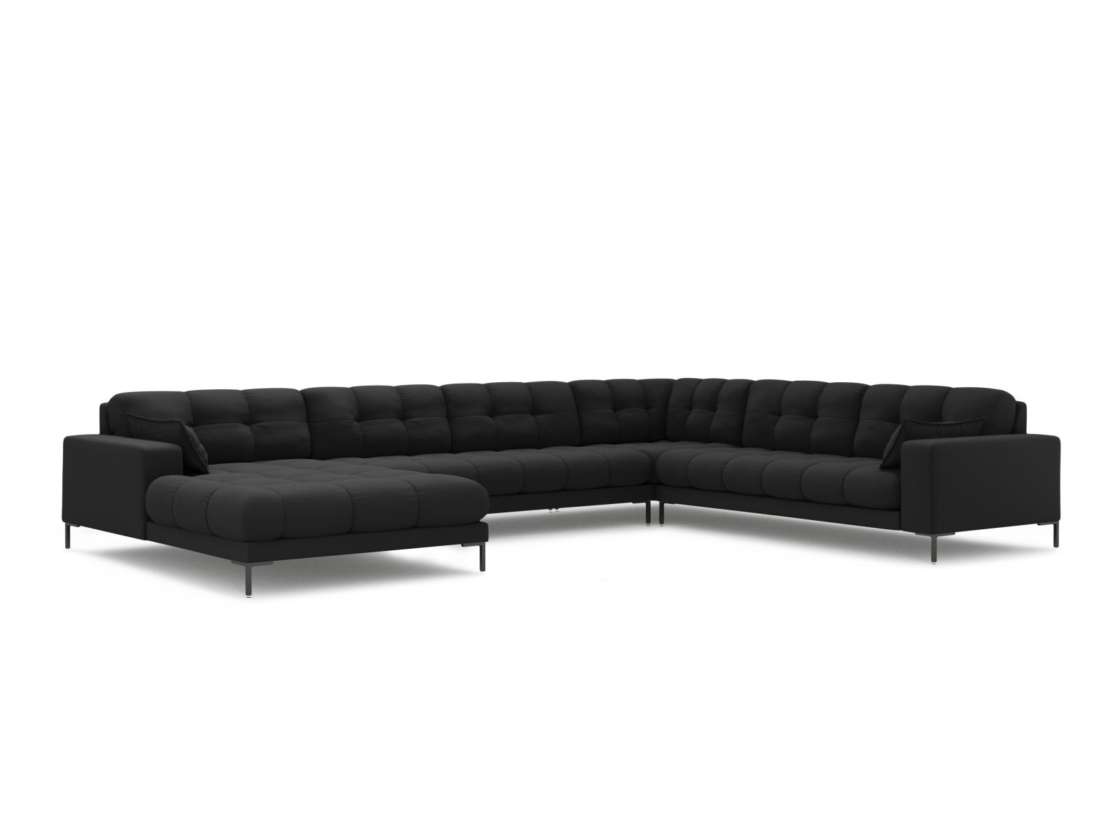 Panoramic Right Corner Sofa, "Mamaia", 7 Seats, 327x256x75