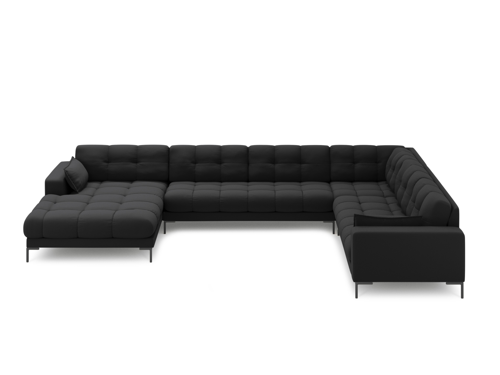 Panoramic Right Corner Sofa, "Mamaia", 7 Seats, 327x256x75