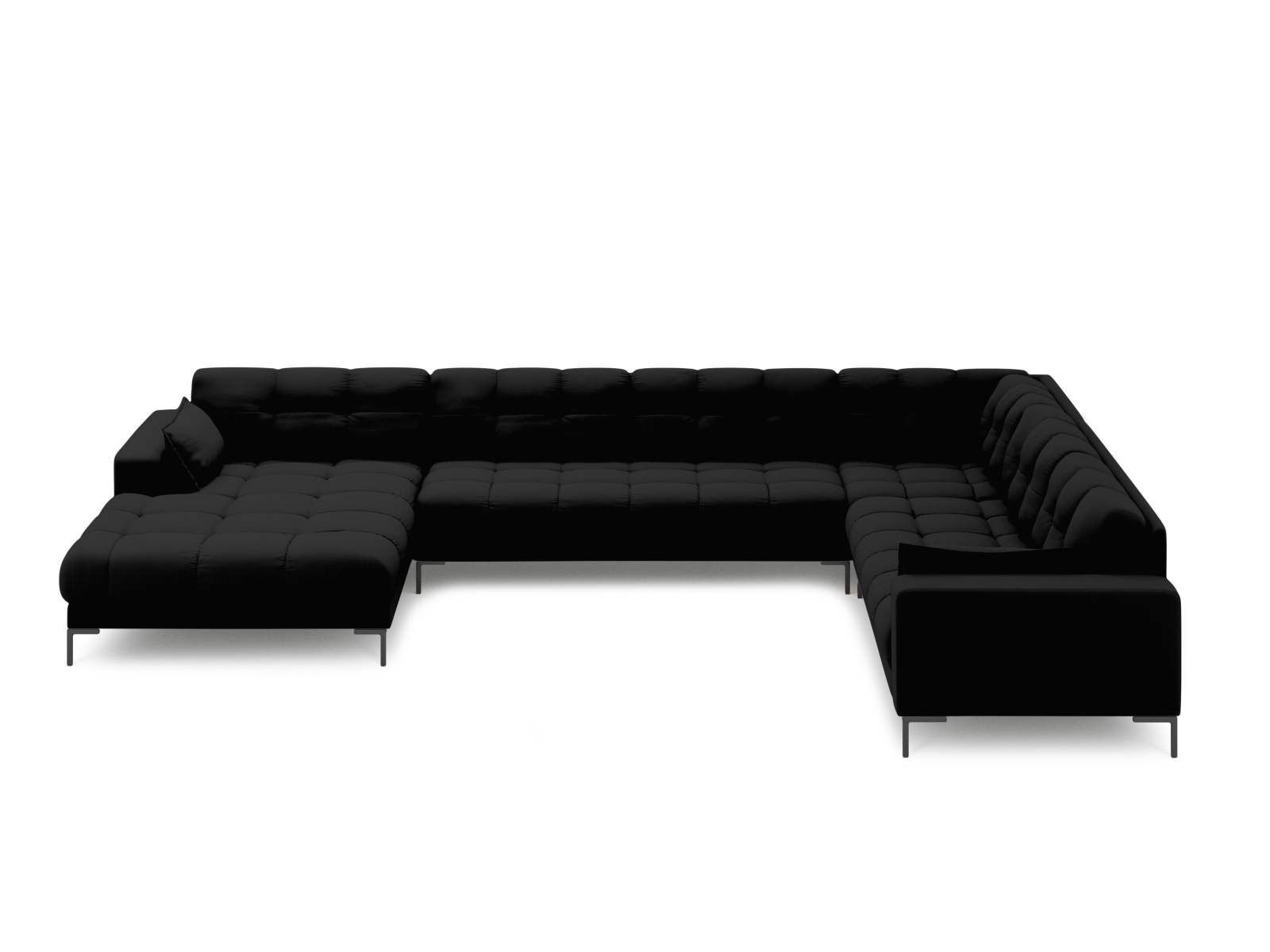 Panoramic Right Corner Sofa, "Mamaia", 7 Seats, 327x256x75