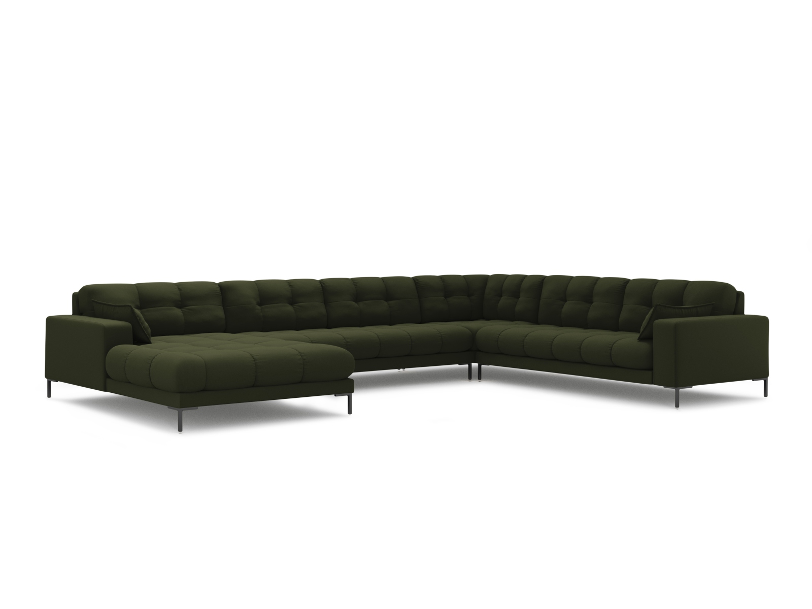 Panoramic Right Corner Sofa, "Mamaia", 7 Seats, 327x256x75