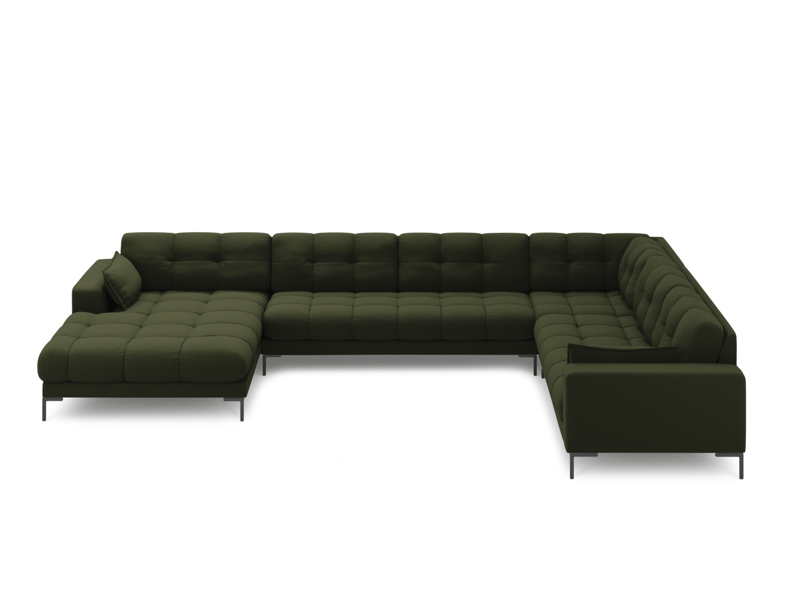 Panoramic Right Corner Sofa, "Mamaia", 7 Seats, 327x256x75