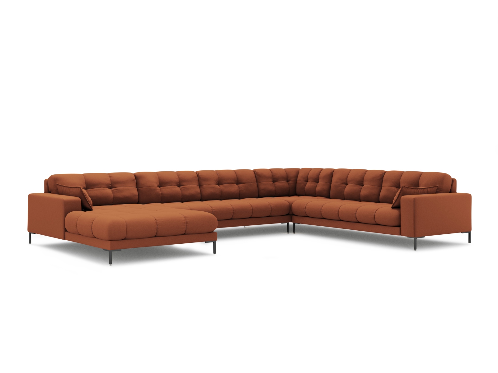 Panoramic Right Corner Sofa, "Mamaia", 7 Seats, 327x256x75