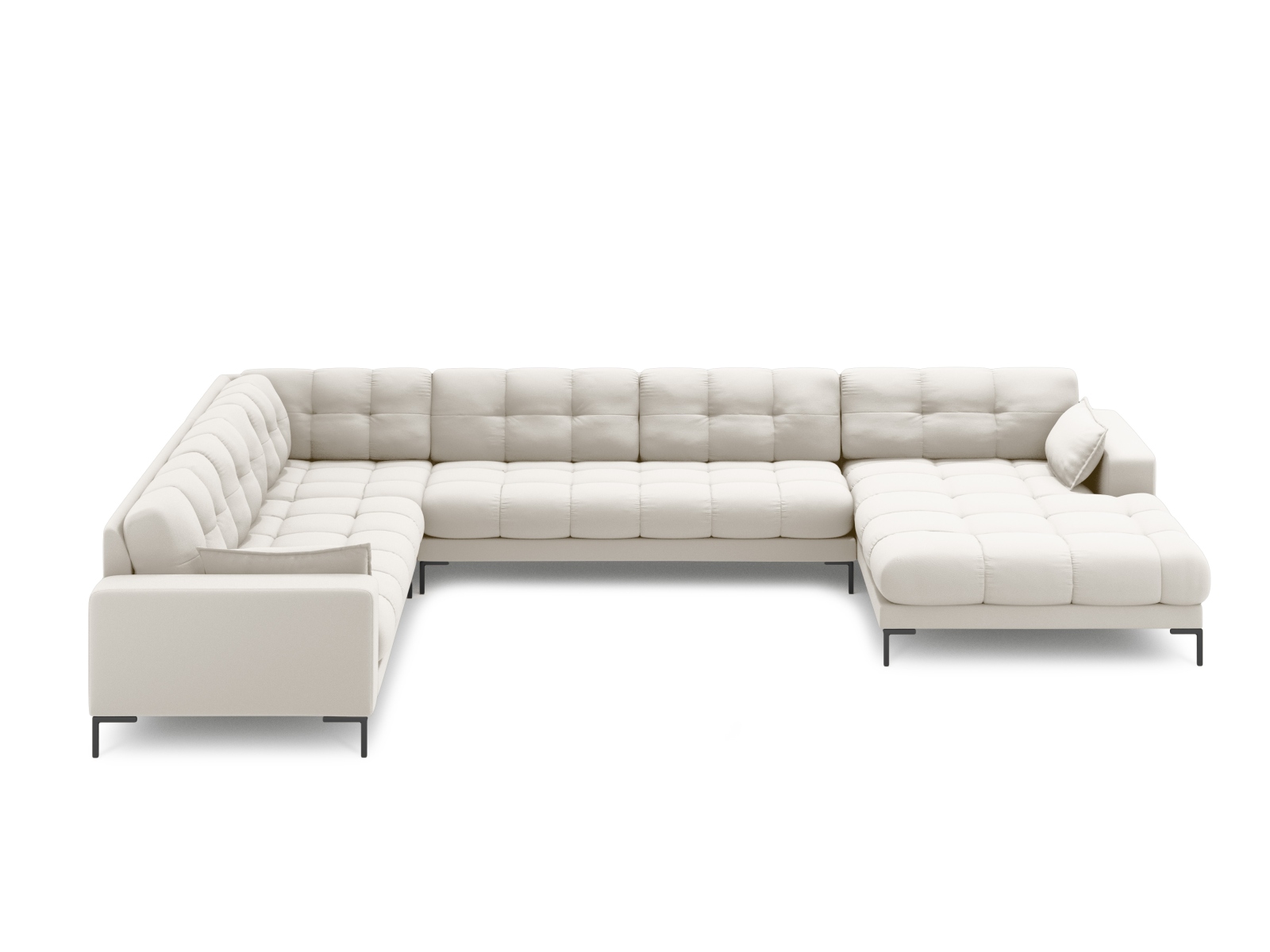 Panoramic Left Corner Sofa, "Mamaia", 7 Seats, 327x256x75
