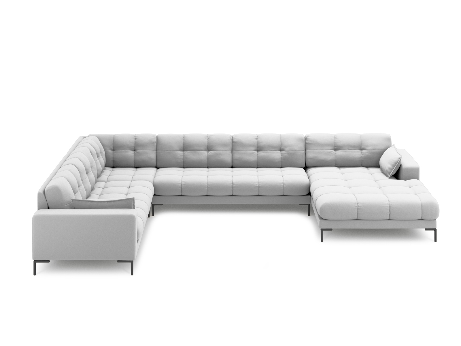 Panoramic Left Corner Sofa, "Mamaia", 7 Seats, 327x256x75