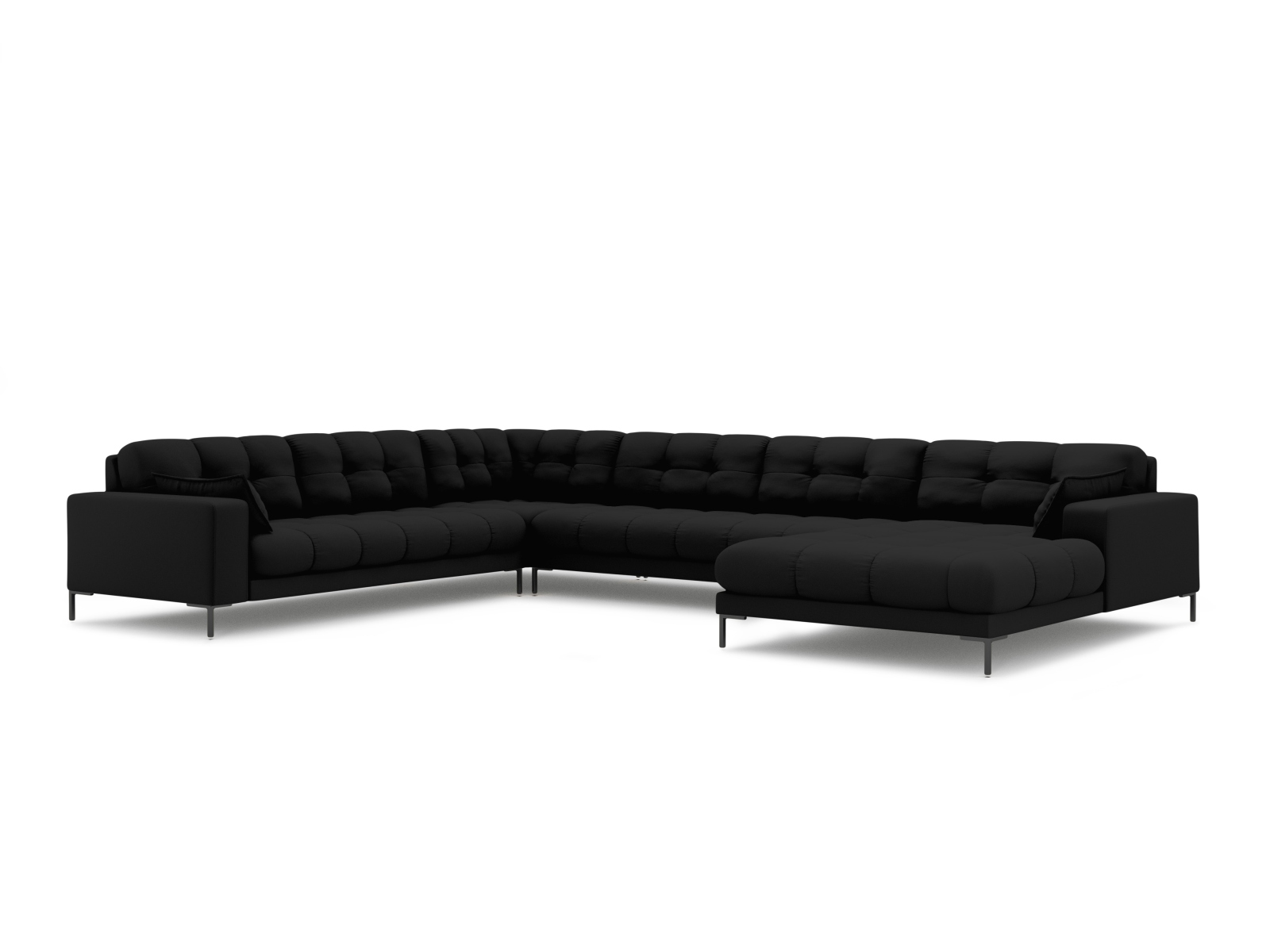Panoramic Left Corner Sofa, "Mamaia", 7 Seats, 327x256x75