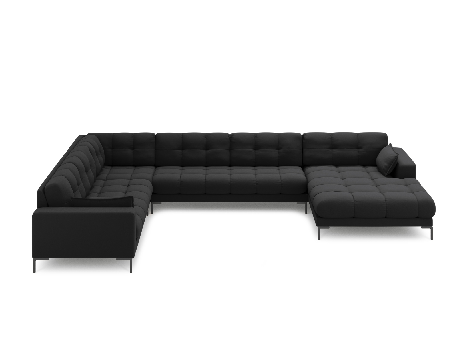 Panoramic Left Corner Sofa, "Mamaia", 7 Seats, 327x256x75