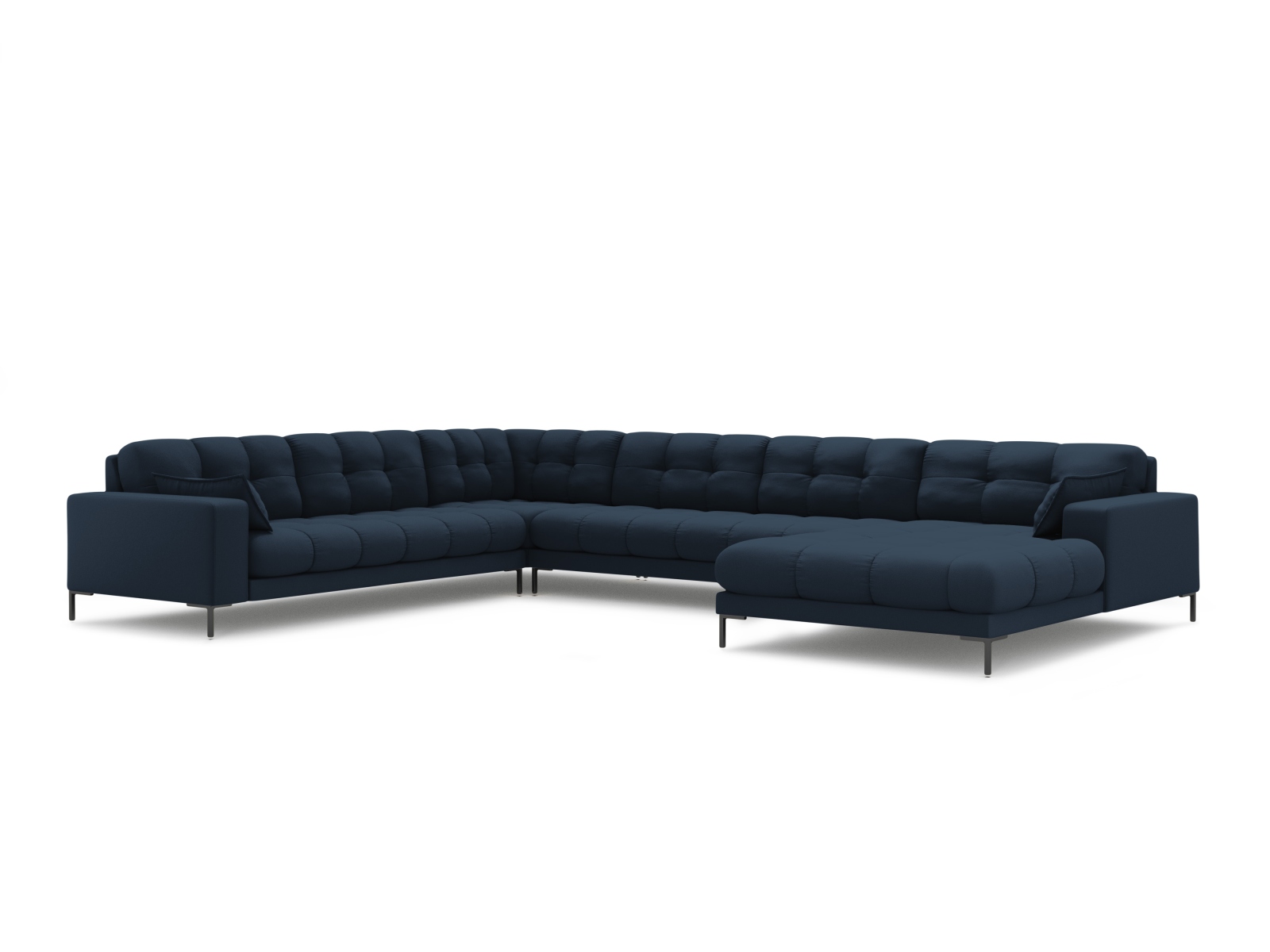 Panoramic Left Corner Sofa, "Mamaia", 7 Seats, 327x256x75
