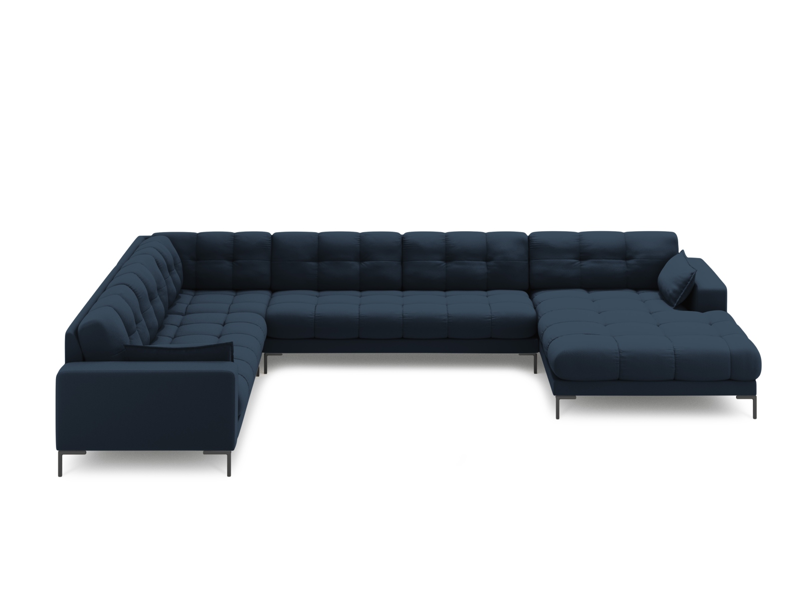 Panoramic Left Corner Sofa, "Mamaia", 7 Seats, 327x256x75