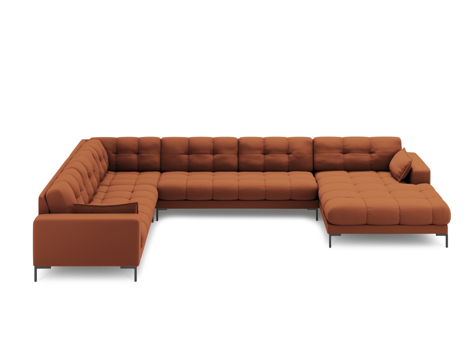 Panoramic Left Corner Sofa, "Mamaia", 7 Seats, 327x256x75