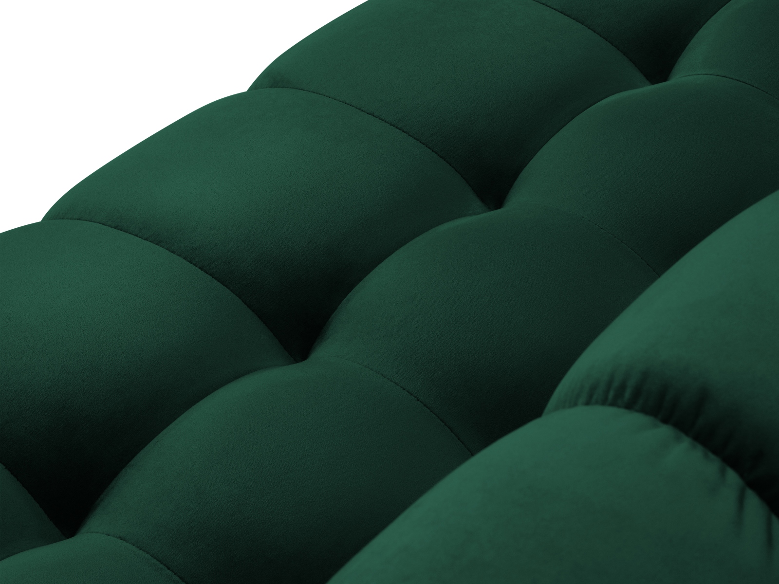 Velvet Panoramic Right Corner Sofa, "Mamaia", 7 Seats, 327x256x75