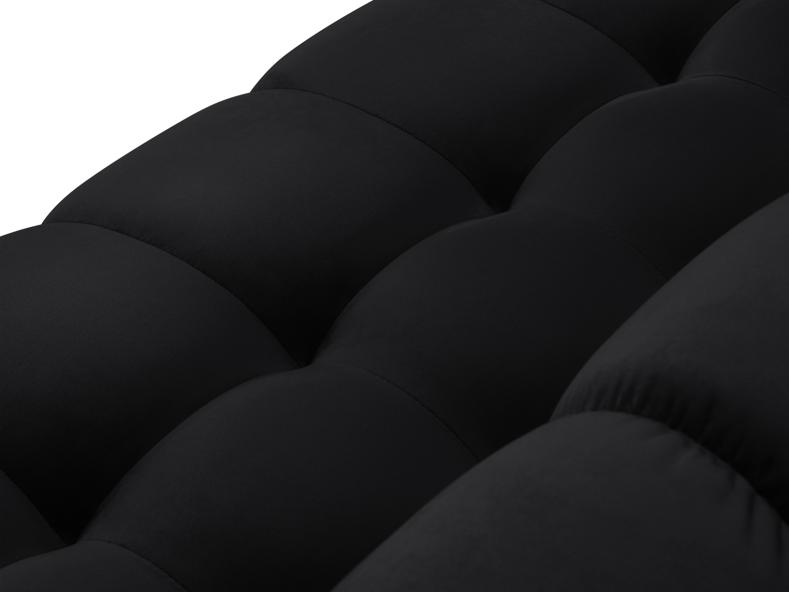 Velvet Panoramic Right Corner Sofa, "Mamaia", 7 Seats, 327x256x75