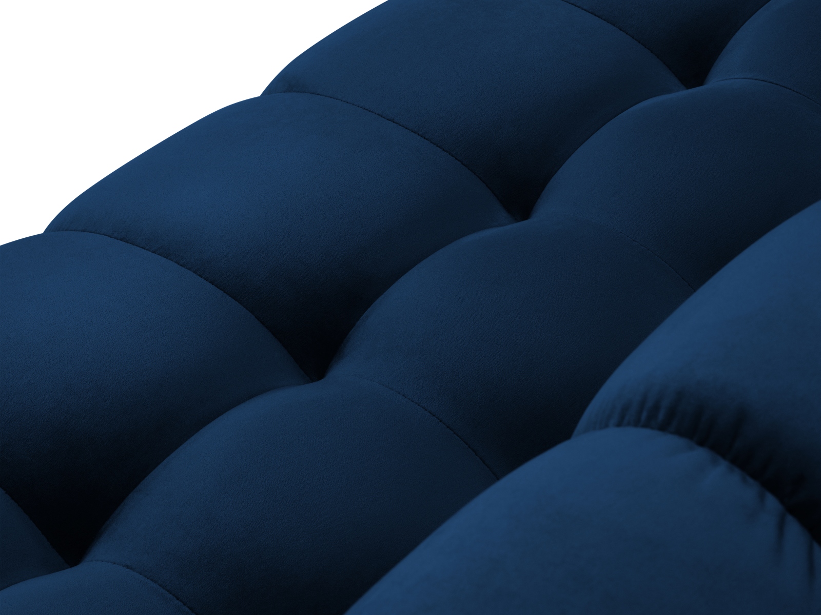 Velvet Panoramic Left Corner Sofa, "Mamaia", 7 Seats, 327x256x75