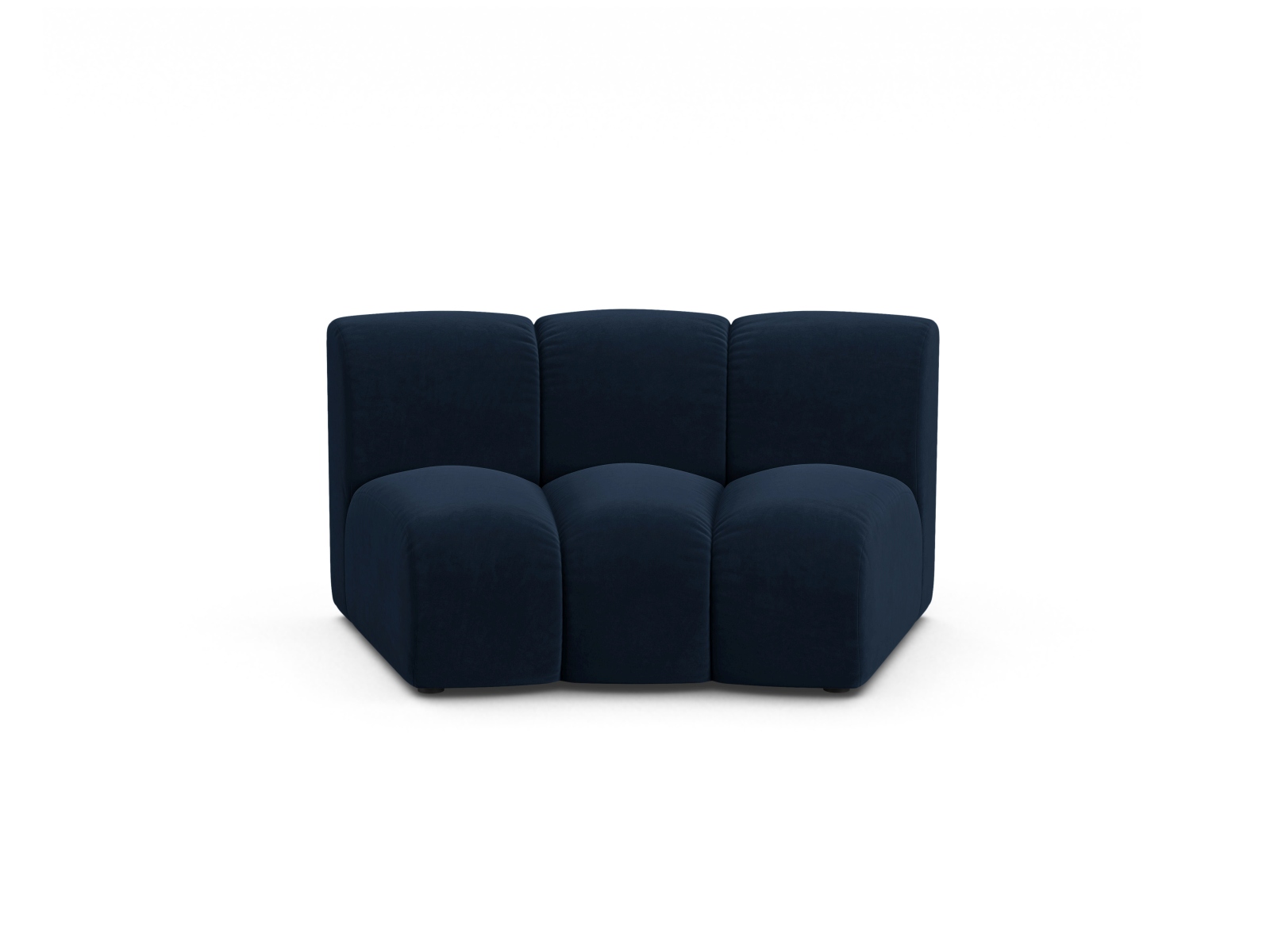 Velvet Modul Armless, "Lupine", 1 Seat, 154x95x70