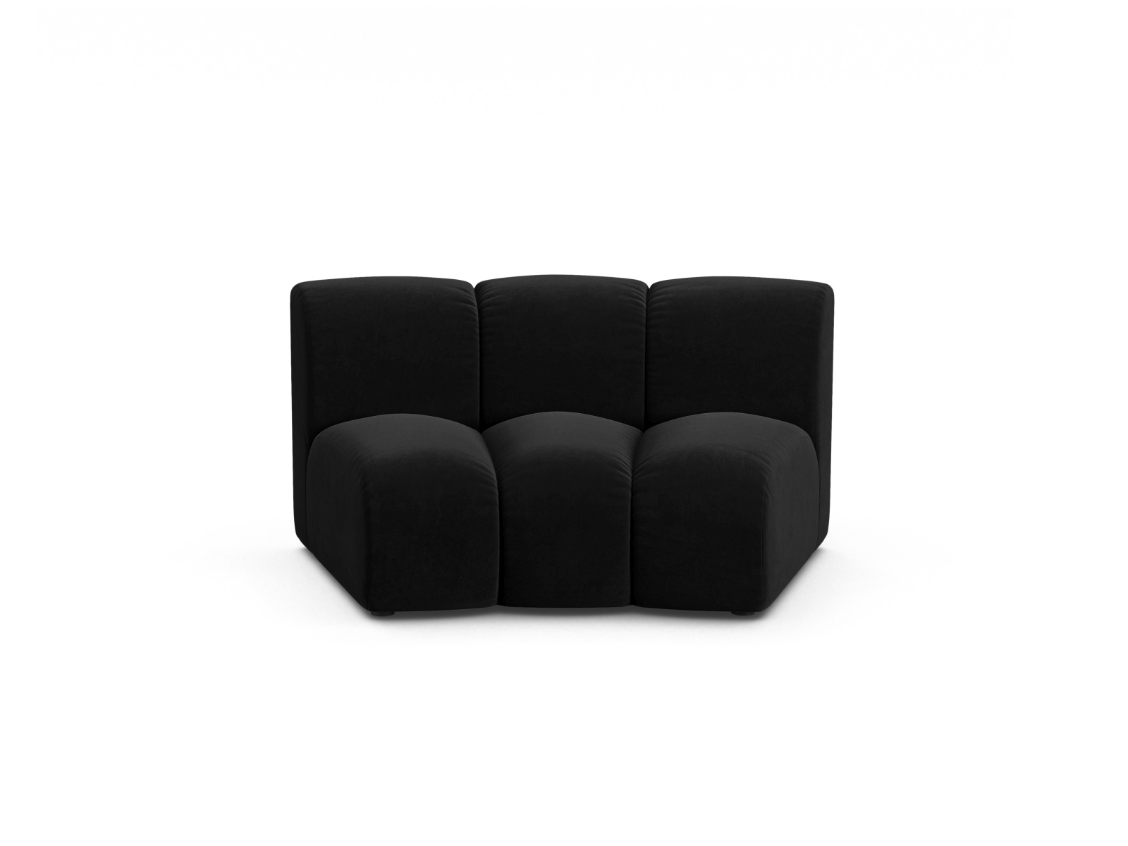 Velvet Modul Armless, "Lupine", 1 Seat, 154x95x70