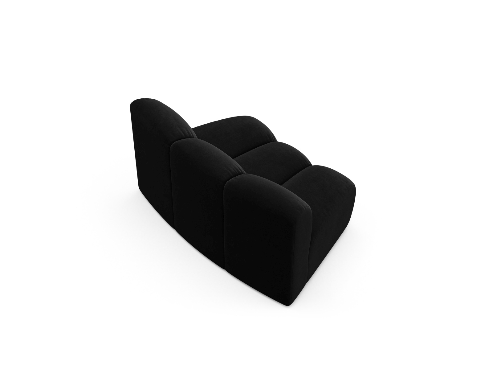 Velvet Modul Armless, "Lupine", 1 Seat, 154x95x70