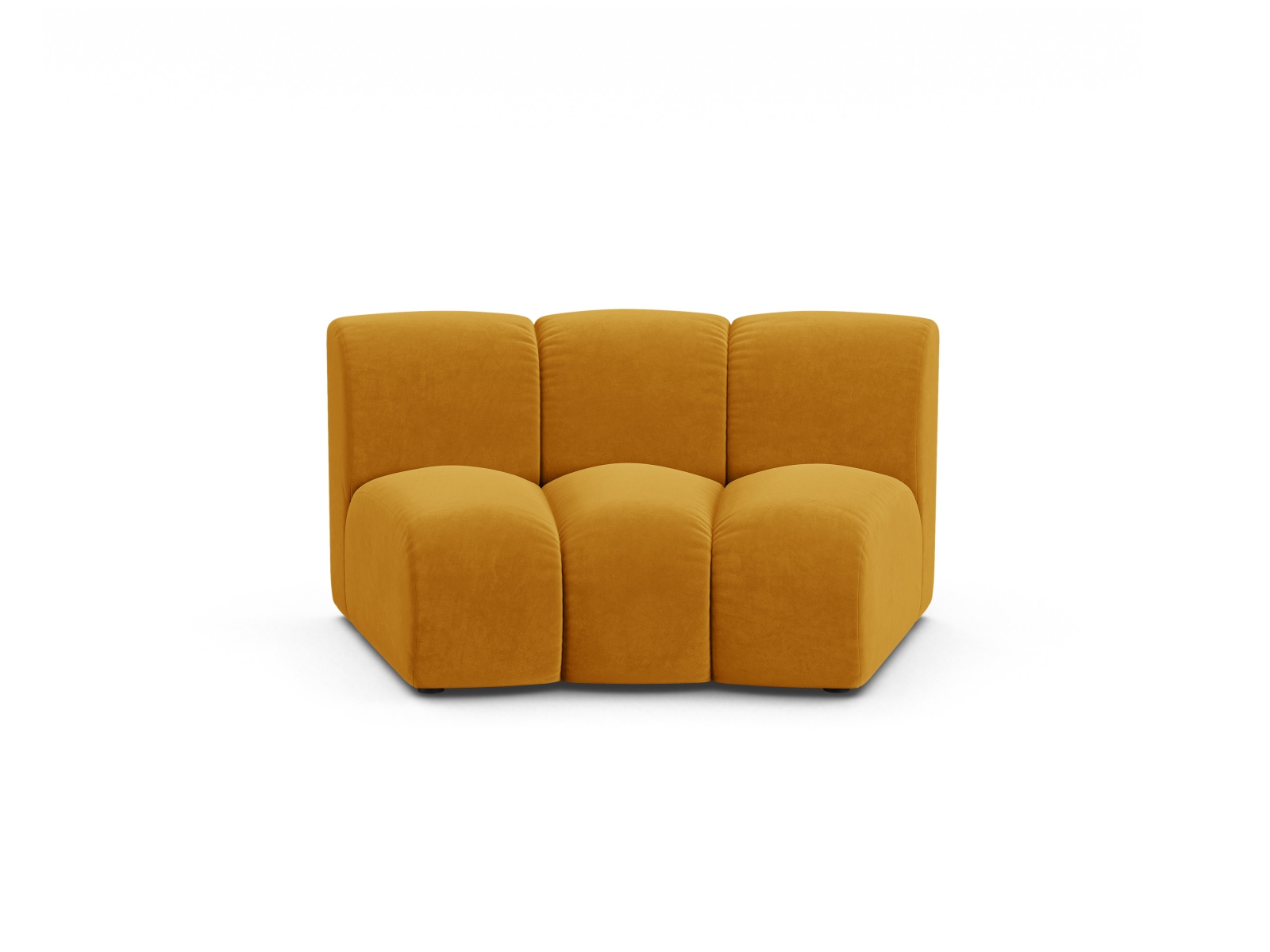 Velvet Modul Armless, "Lupine", 1 Seat, 154x95x70