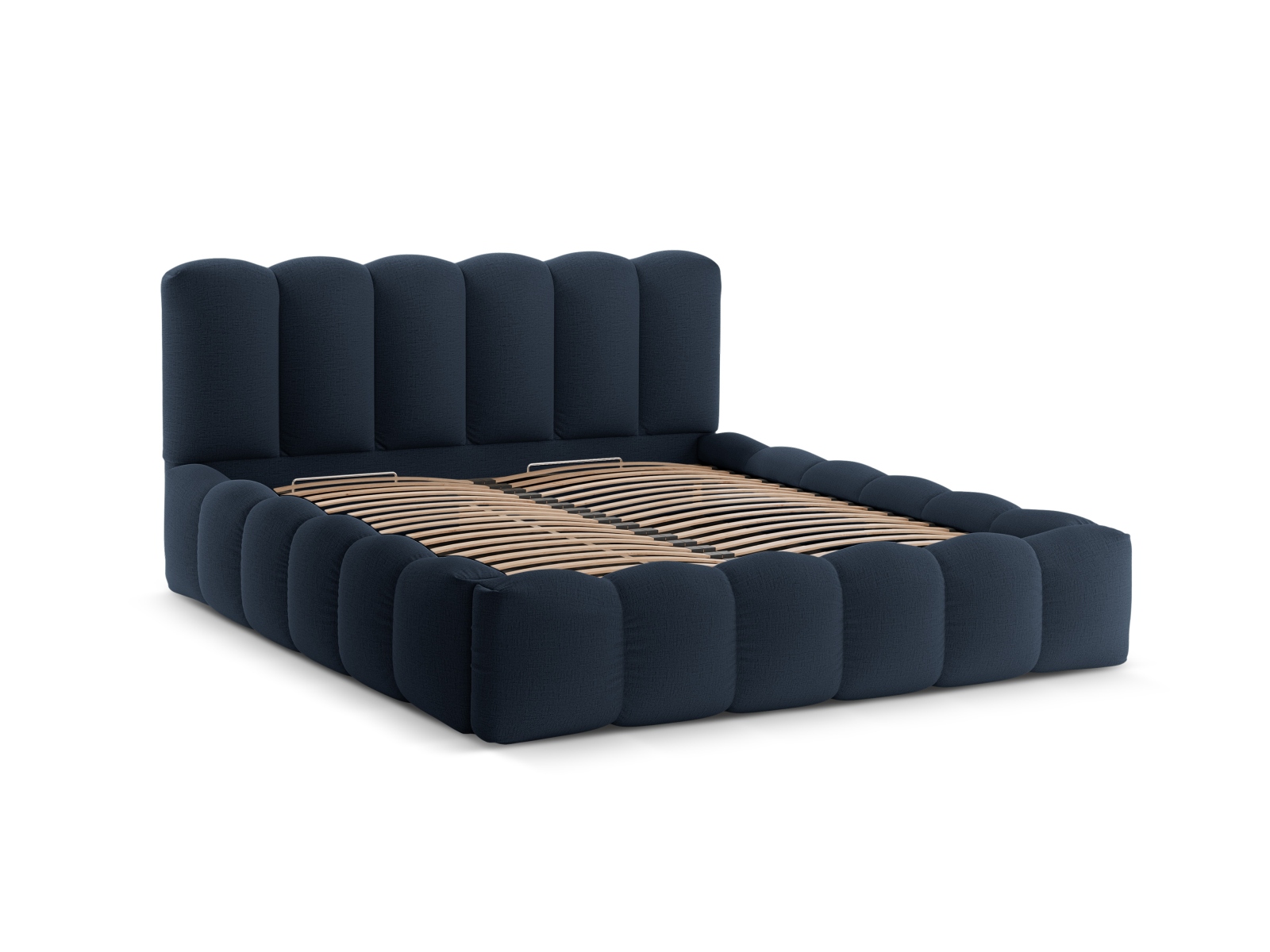 Storage Bed With Headboard, "Lupine", 166x226x95