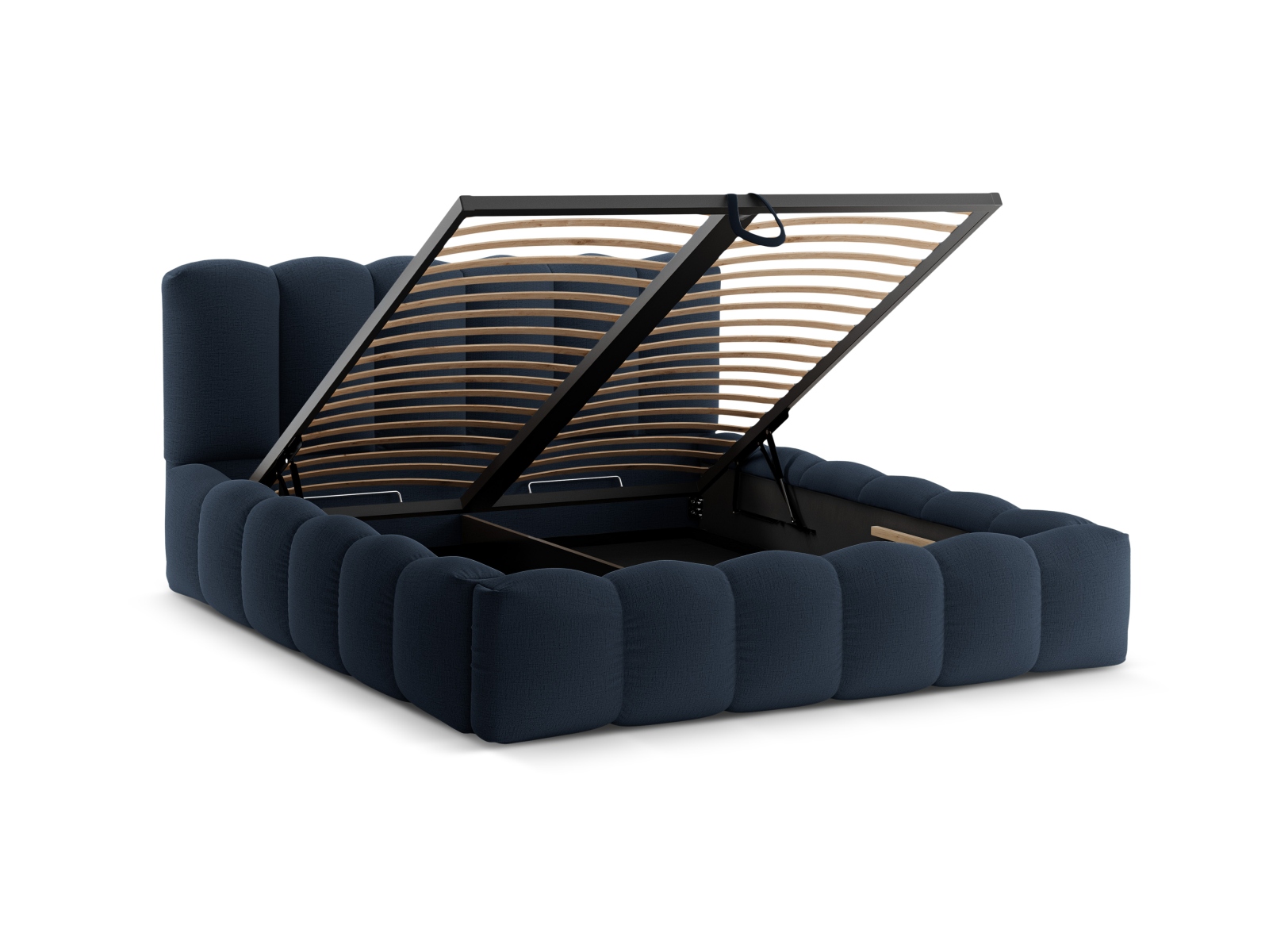 Storage Bed With Headboard, "Lupine", 226x226x95