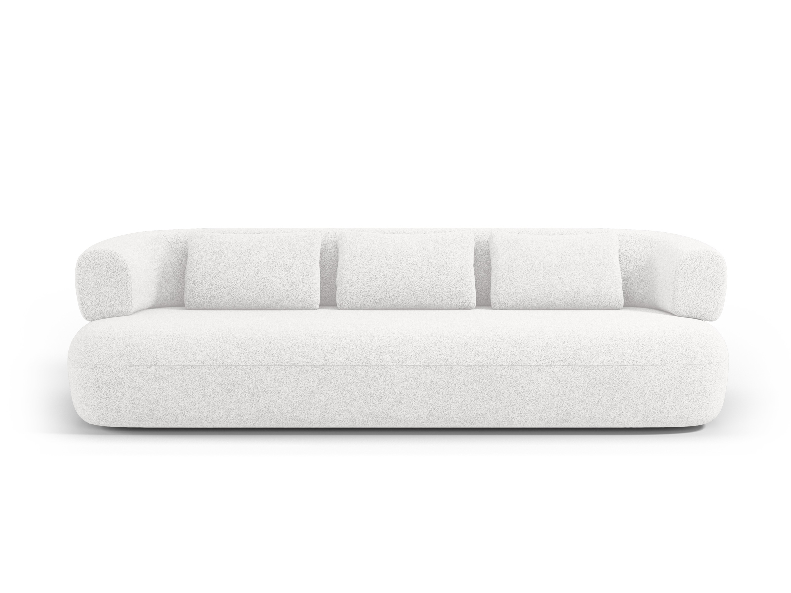 Boucle Sofa, "Jenny", 4 Seats, 226x90x73