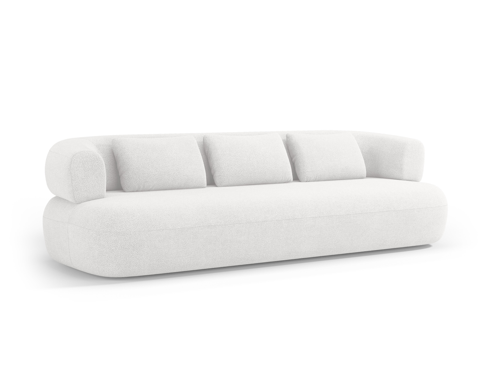 Boucle Sofa, "Jenny", 4 Seats, 226x90x73