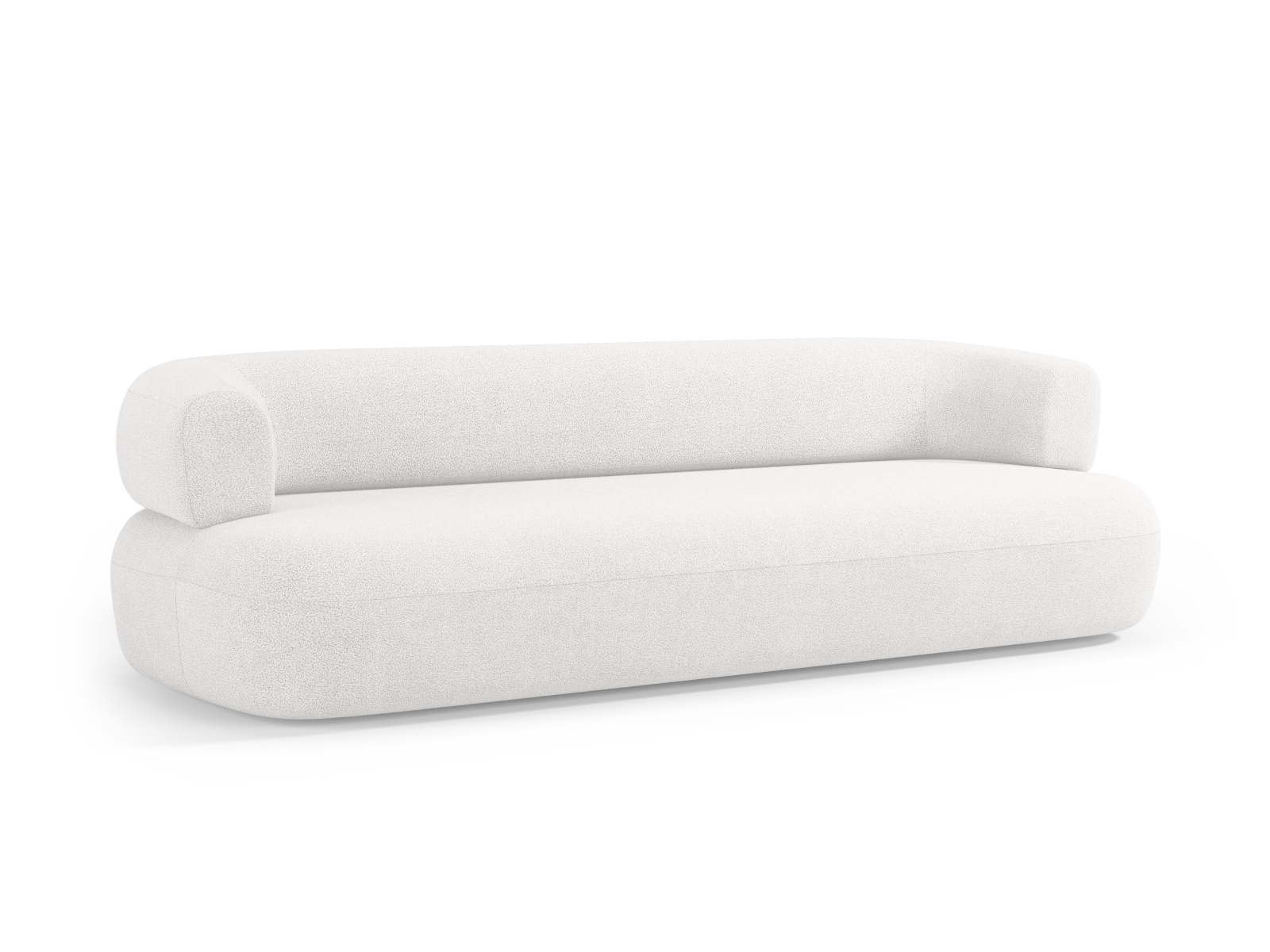 Boucle Sofa, "Jenny", 4 Seats, 226x90x73