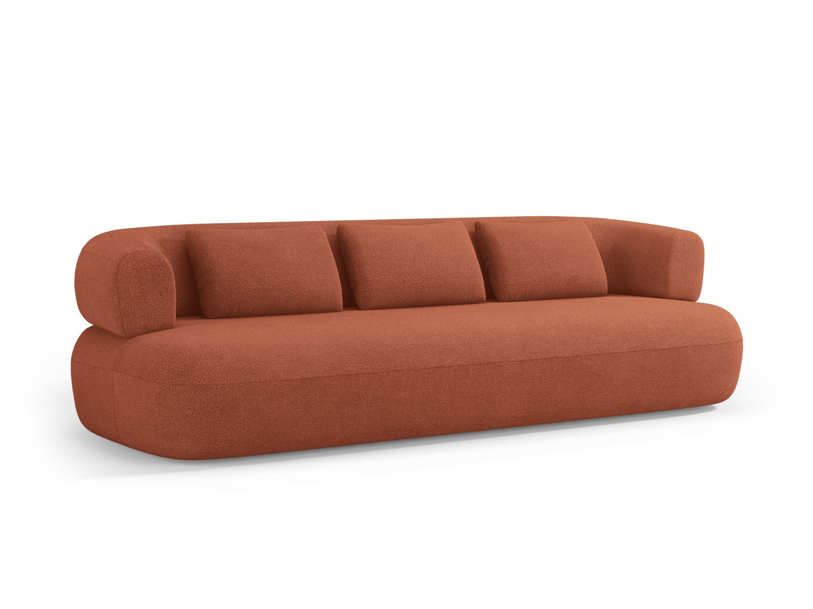 Boucle Sofa, "Jenny", 4 Seats, 226x90x73