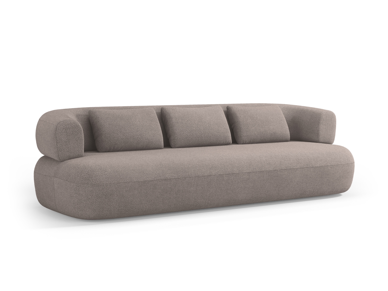 Boucle Sofa, "Jenny", 4 Seats, 226x90x73