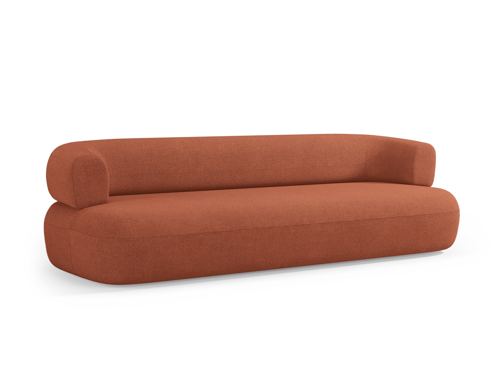 Boucle Sofa, "Jenny", 4 Seats, 226x90x73