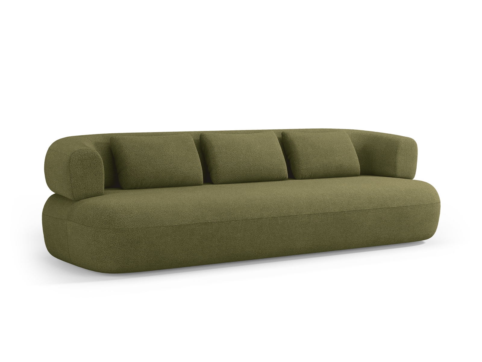 Boucle Sofa, "Jenny", 4 Seats, 226x90x73