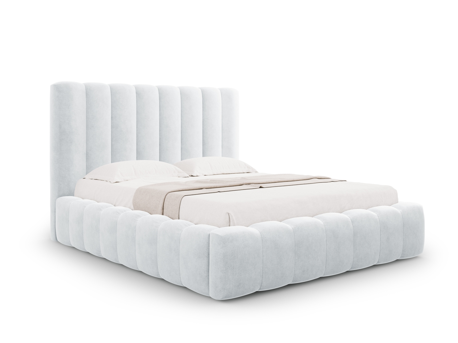 Storage Bed With Headboard, "Kelp", 225x230x125