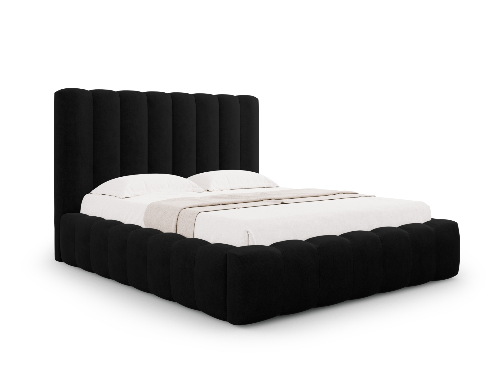 Storage Bed With Headboard, "Kelp", 225x230x125