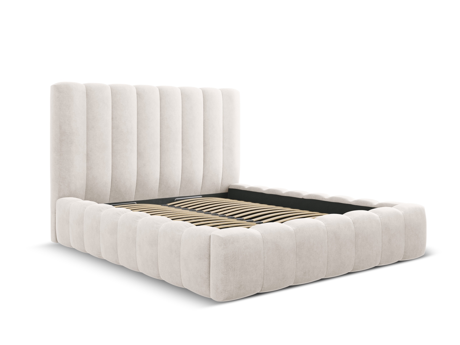 Storage Bed With Headboard, "Kelp", 165x230x125