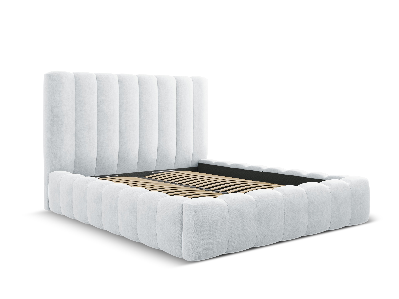 Storage Bed With Headboard, "Kelp", 165x230x125
