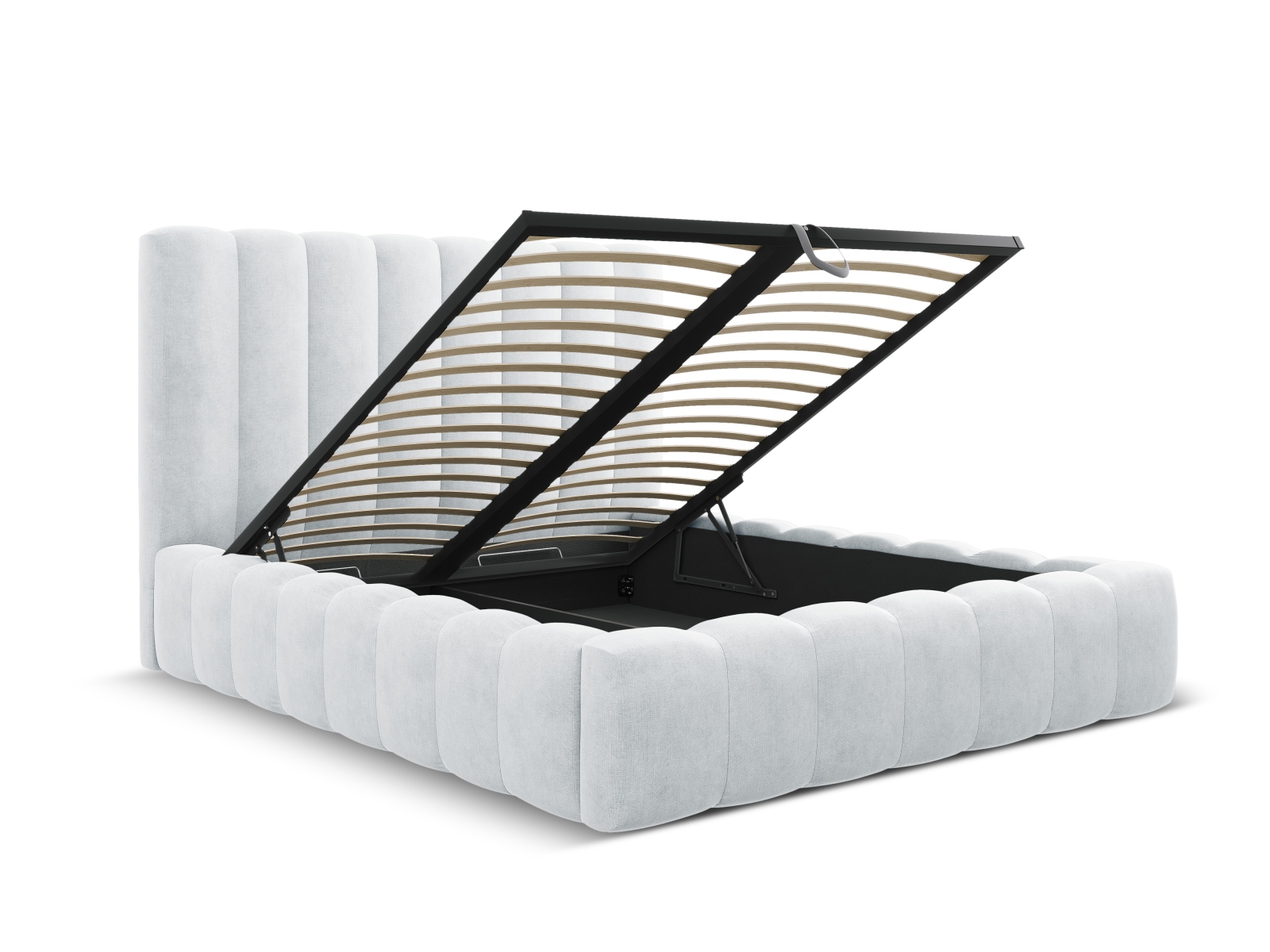 Storage Bed With Headboard, "Kelp", 165x230x125