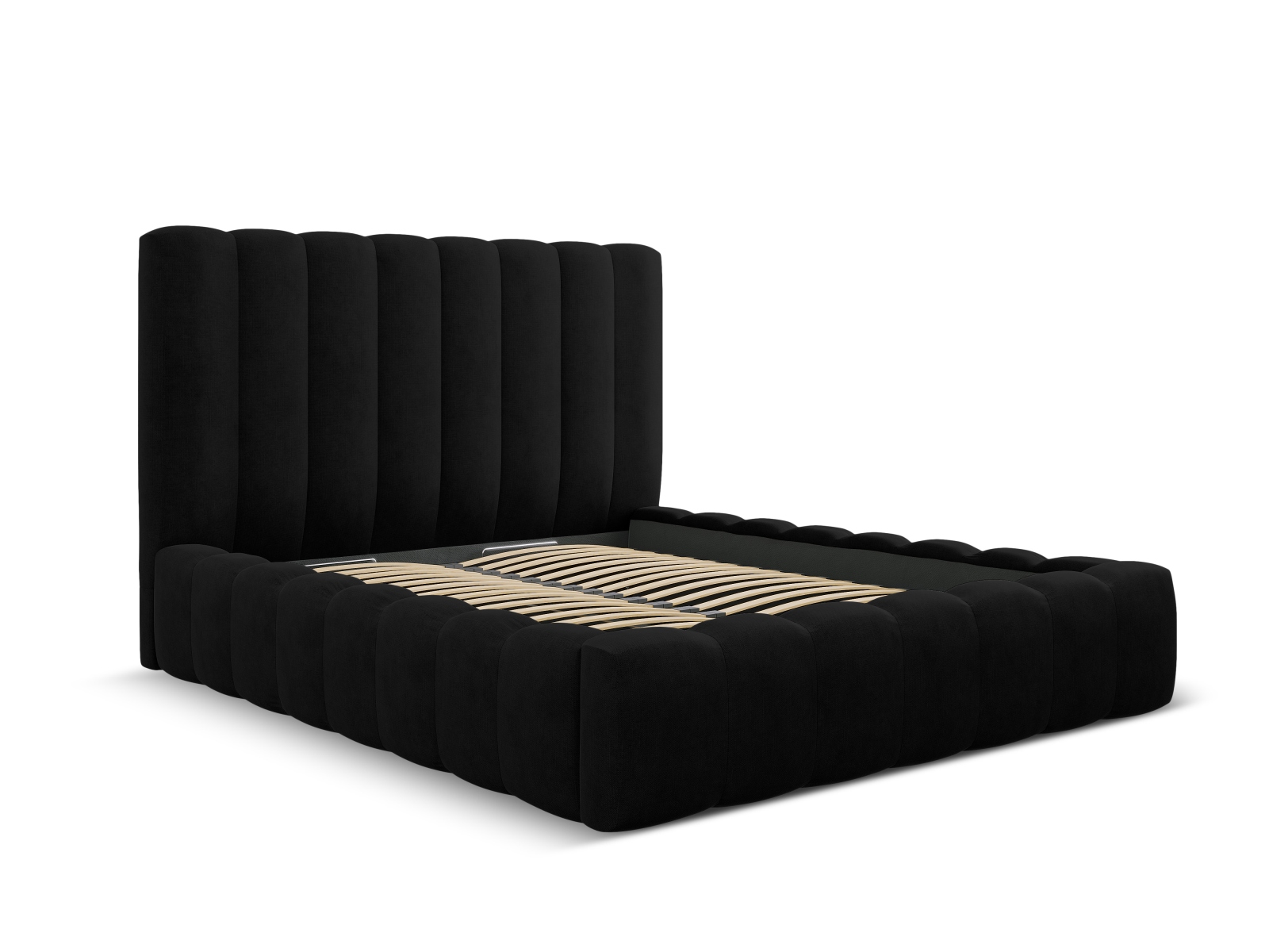 Storage Bed With Headboard, "Kelp", 185x230x125