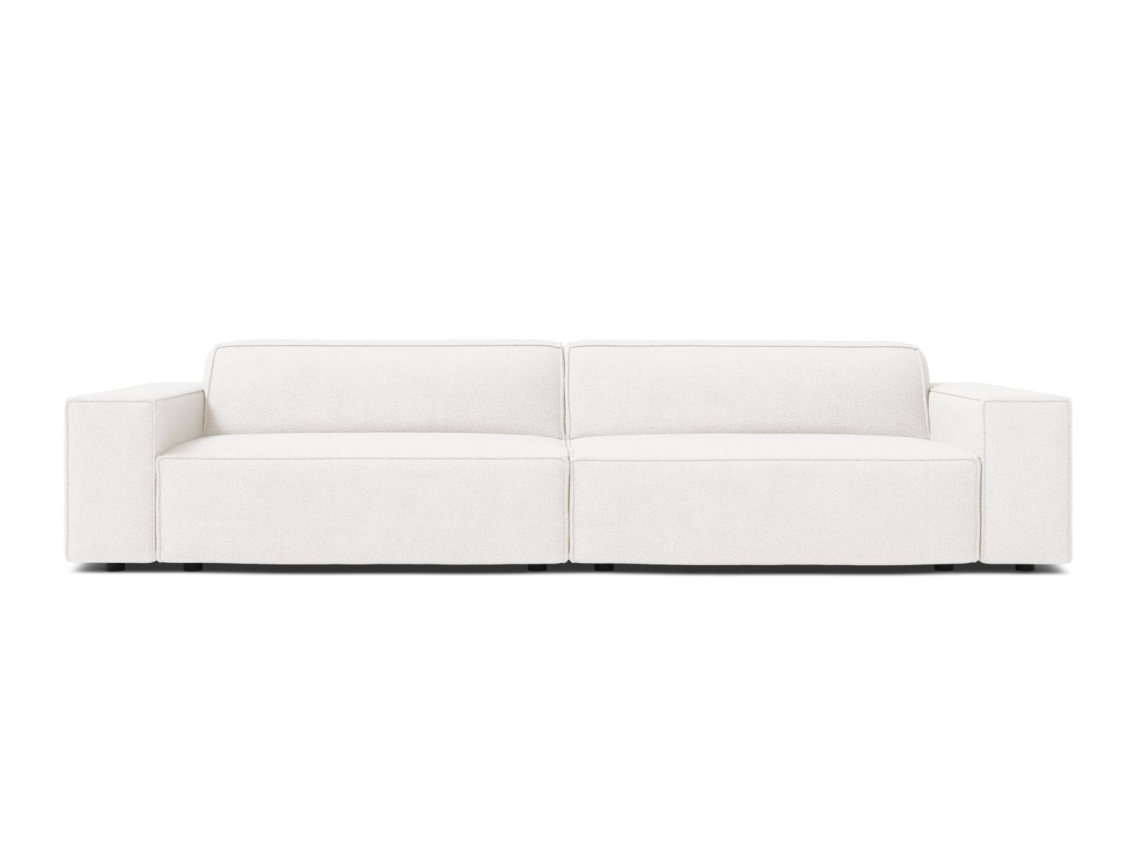 Boucle Modular Sofa, "Jodie", 4 Seats, 244x99x77