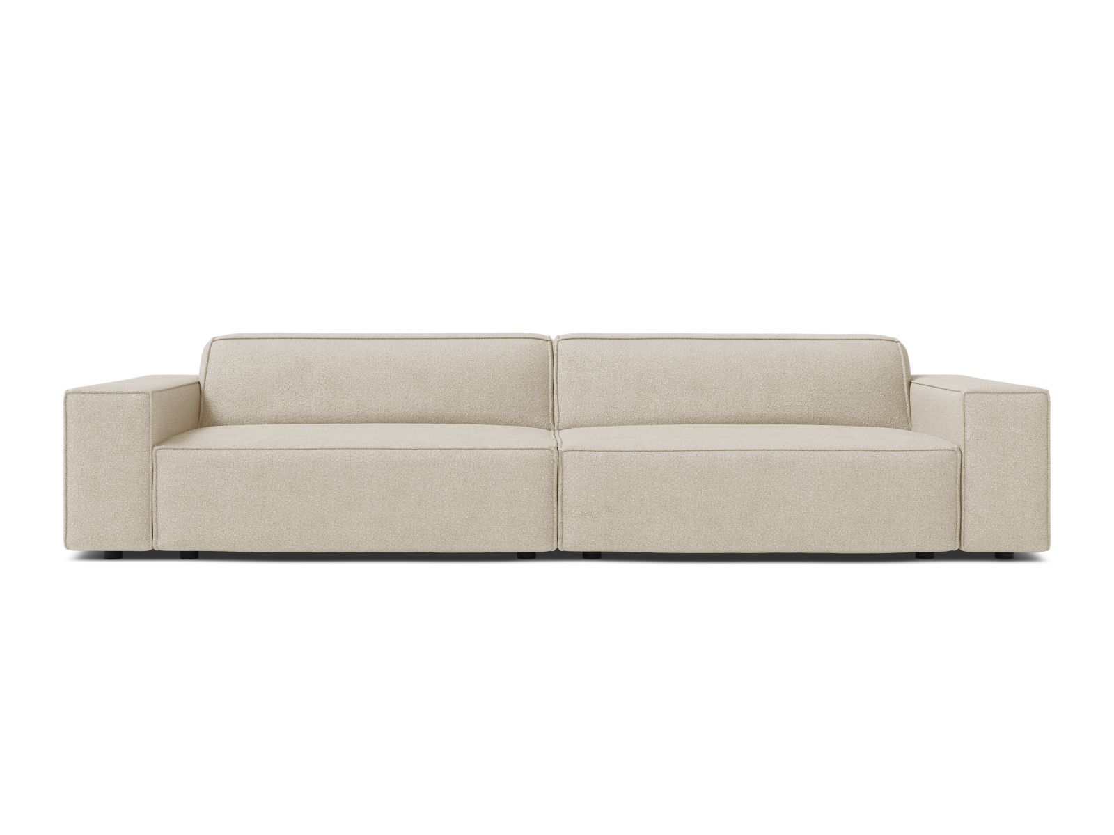 Boucle Modular Sofa, "Jodie", 4 Seats, 244x99x77