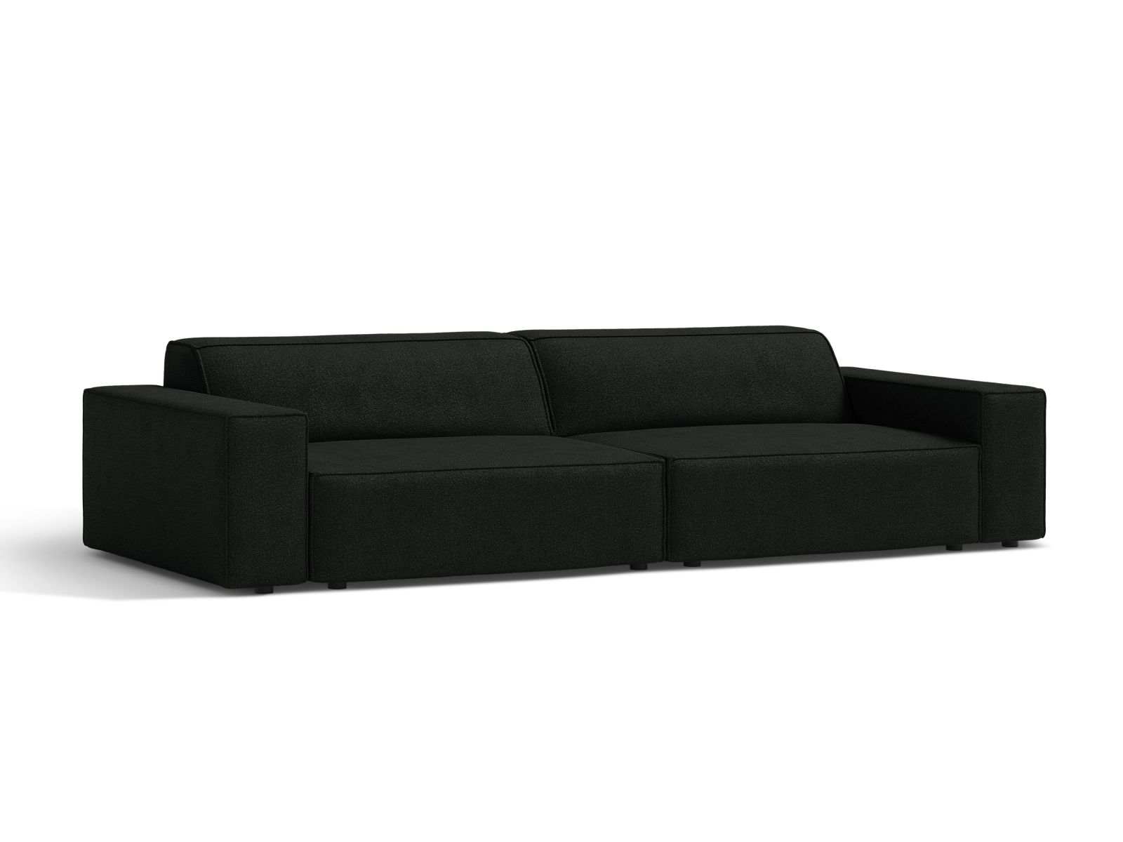 Boucle Modular Sofa, "Jodie", 4 Seats, 244x99x77