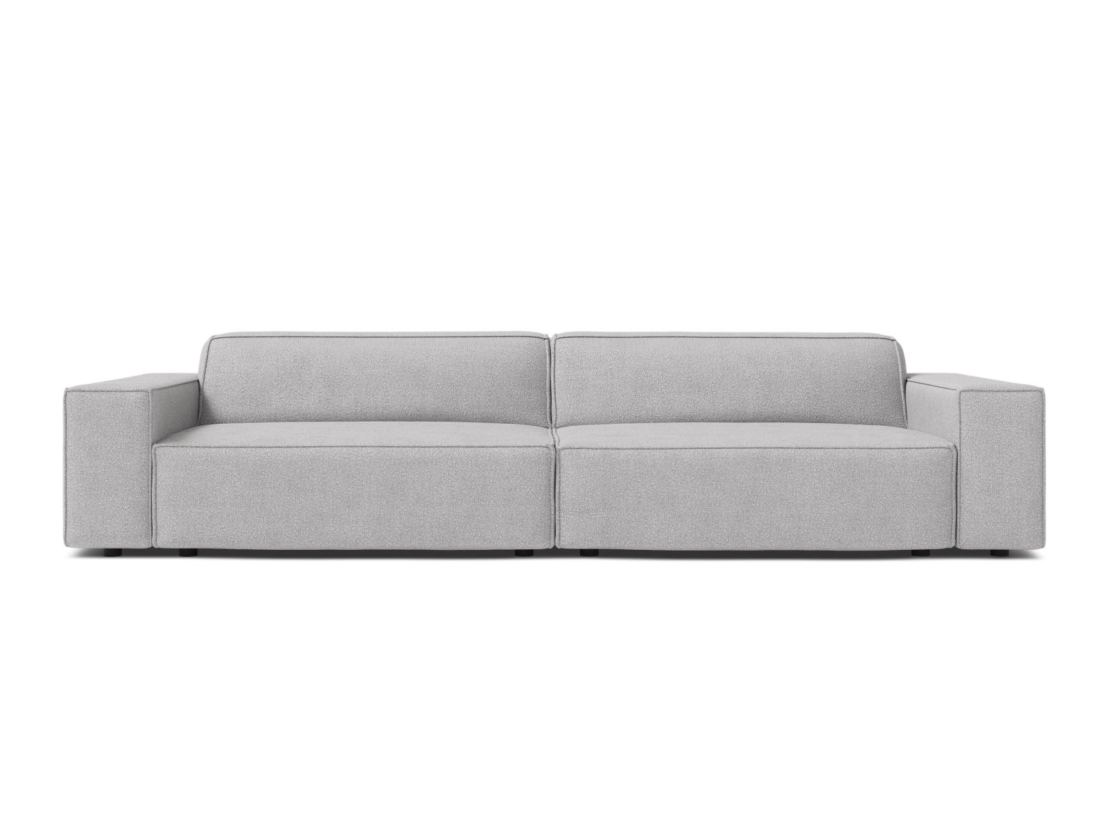 Boucle Modular Sofa, "Jodie", 4 Seats, 244x99x77