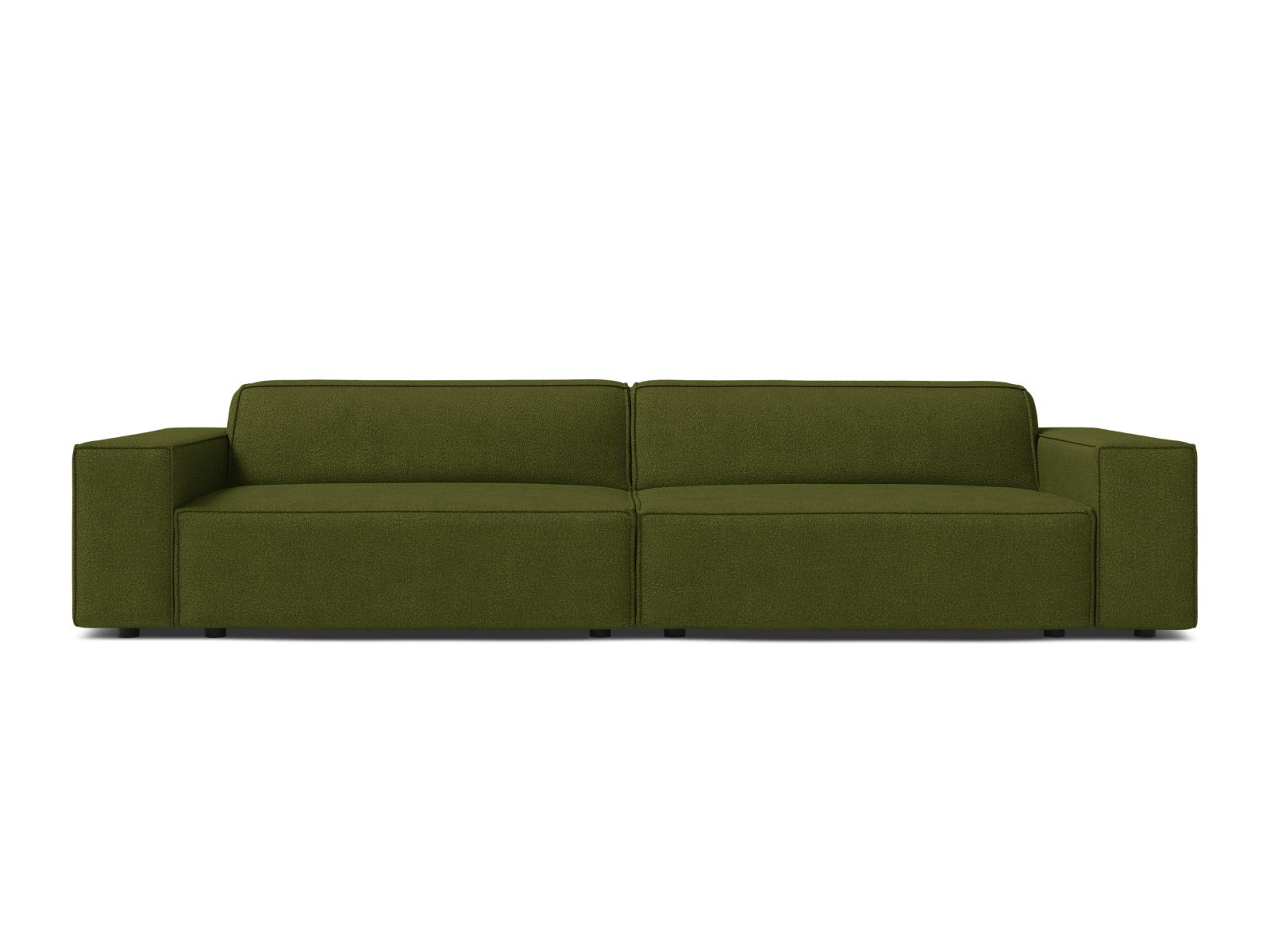Boucle Modular Sofa, "Jodie", 4 Seats, 244x99x77