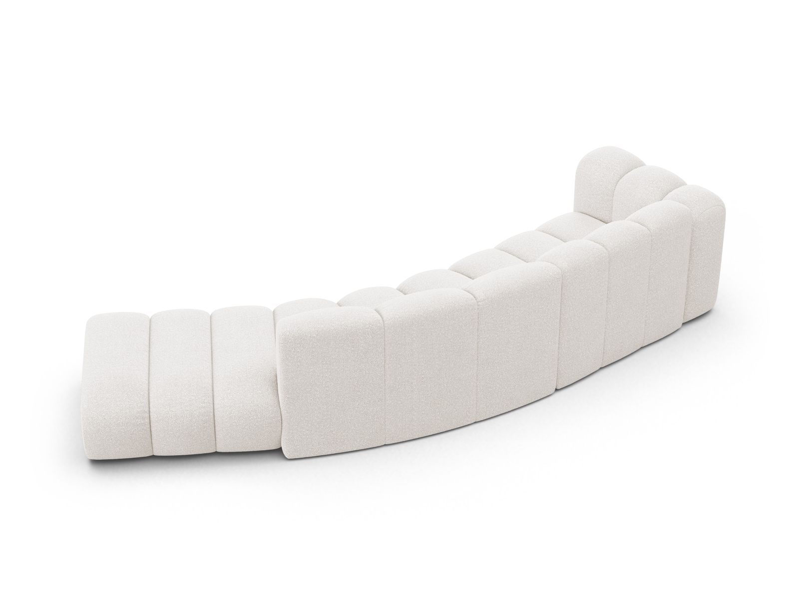 Right Modular Sofa, "Lupine", 5 Seats, 335x166x70
