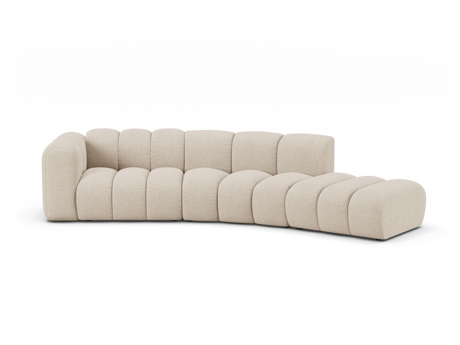 Right Modular Sofa, "Lupine", 5 Seats, 335x166x70