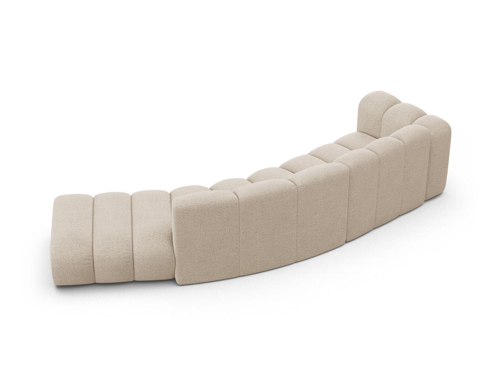 Right Modular Sofa, "Lupine", 5 Seats, 335x166x70