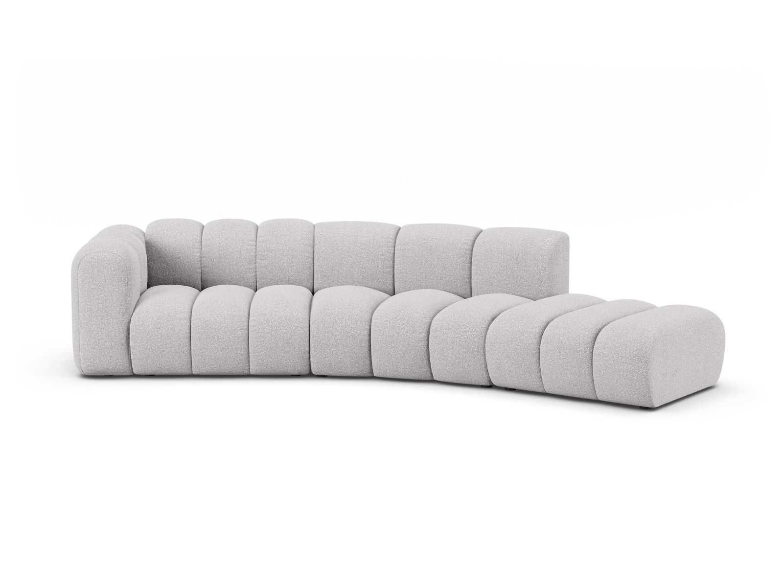 Right Modular Sofa, "Lupine", 5 Seats, 335x166x70