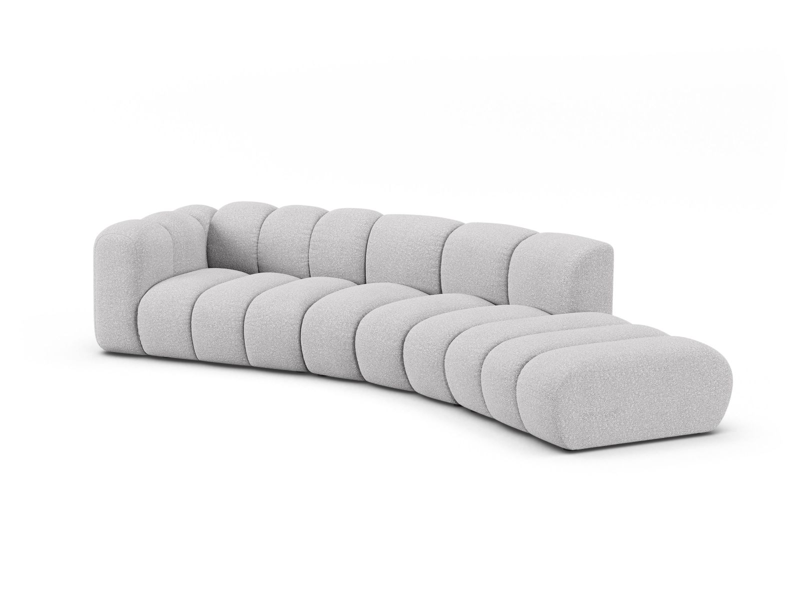 Right Modular Sofa, "Lupine", 5 Seats, 335x166x70
