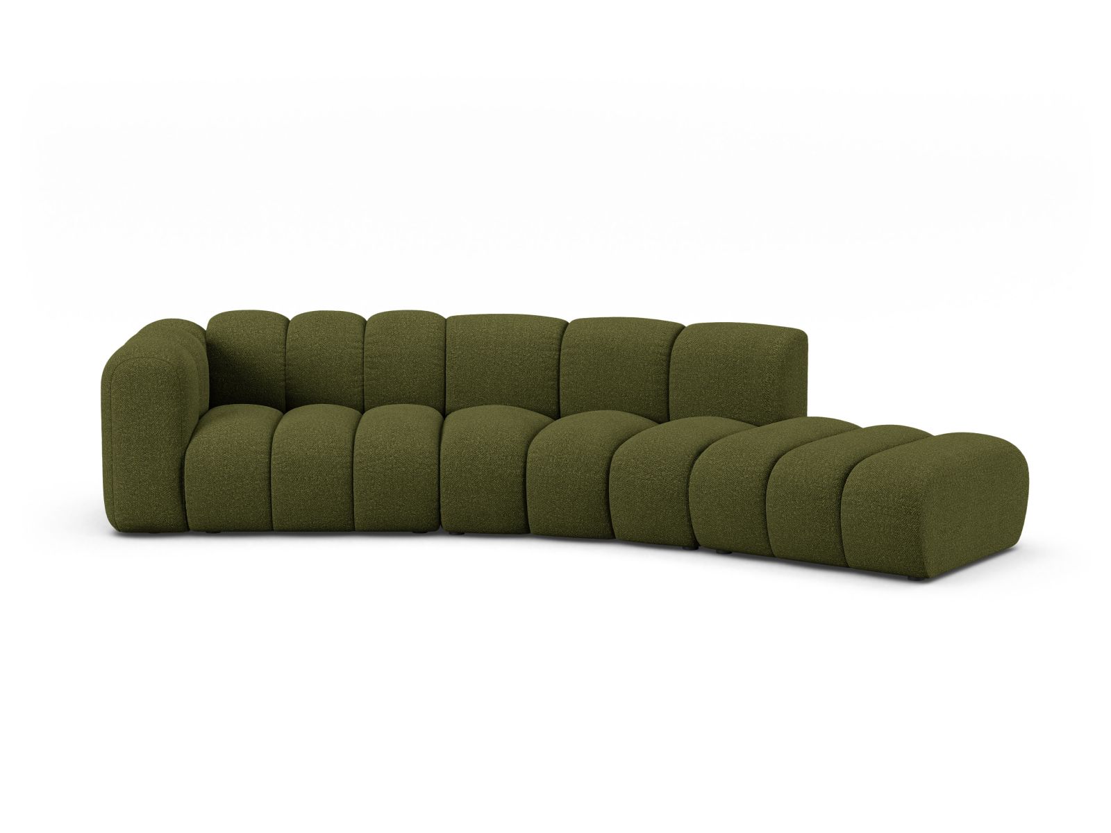 Right Modular Sofa, "Lupine", 5 Seats, 335x166x70