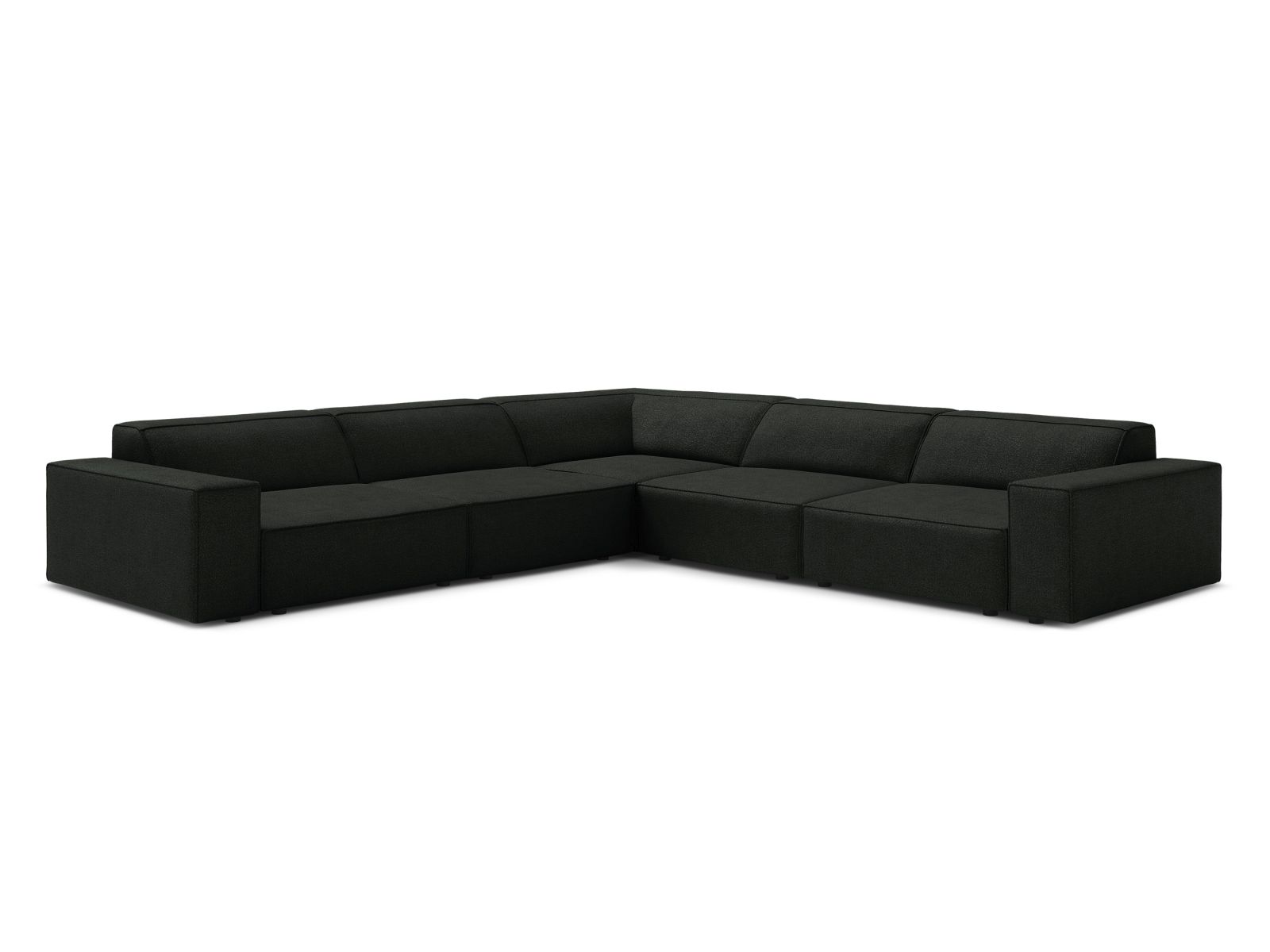 Boucle Symmetrical Corner Sofa, "Jodie", 6 Seats, 283x283x77