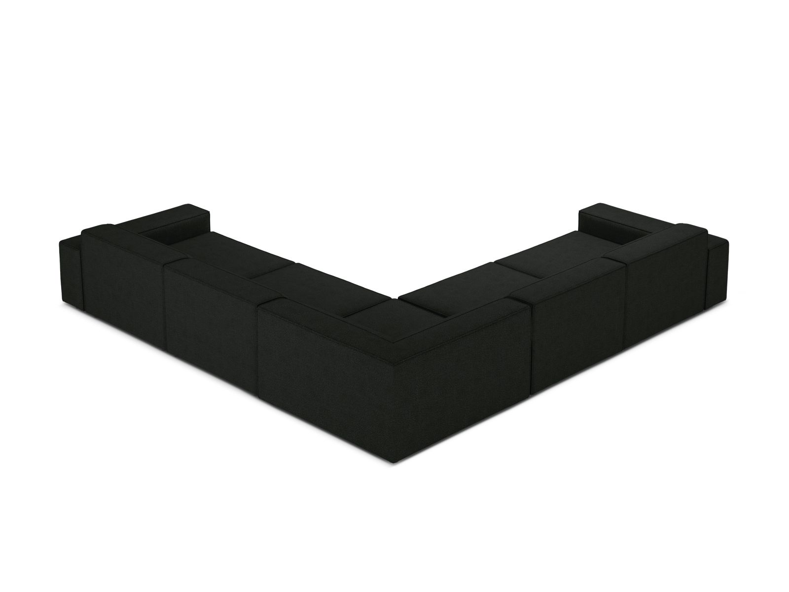 Boucle Symmetrical Corner Sofa, "Jodie", 6 Seats, 283x283x77