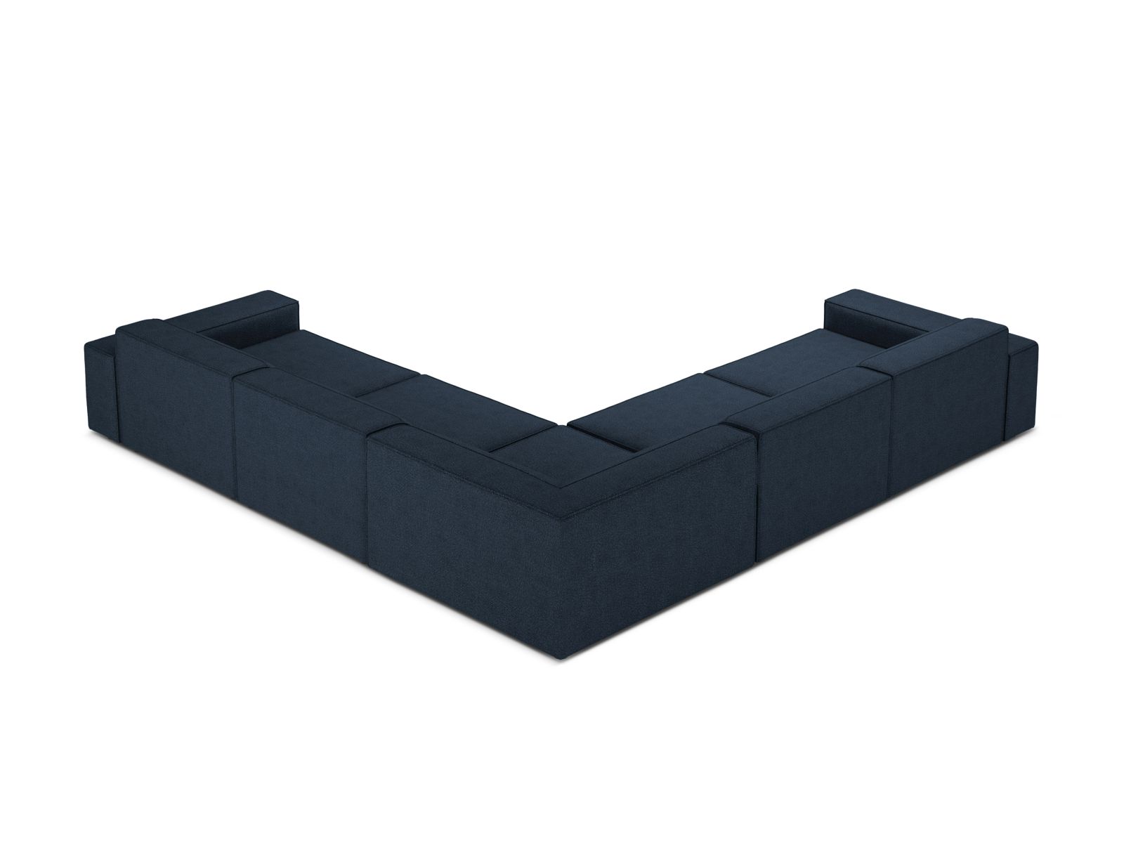 Boucle Symmetrical Corner Sofa, "Jodie", 6 Seats, 283x283x77